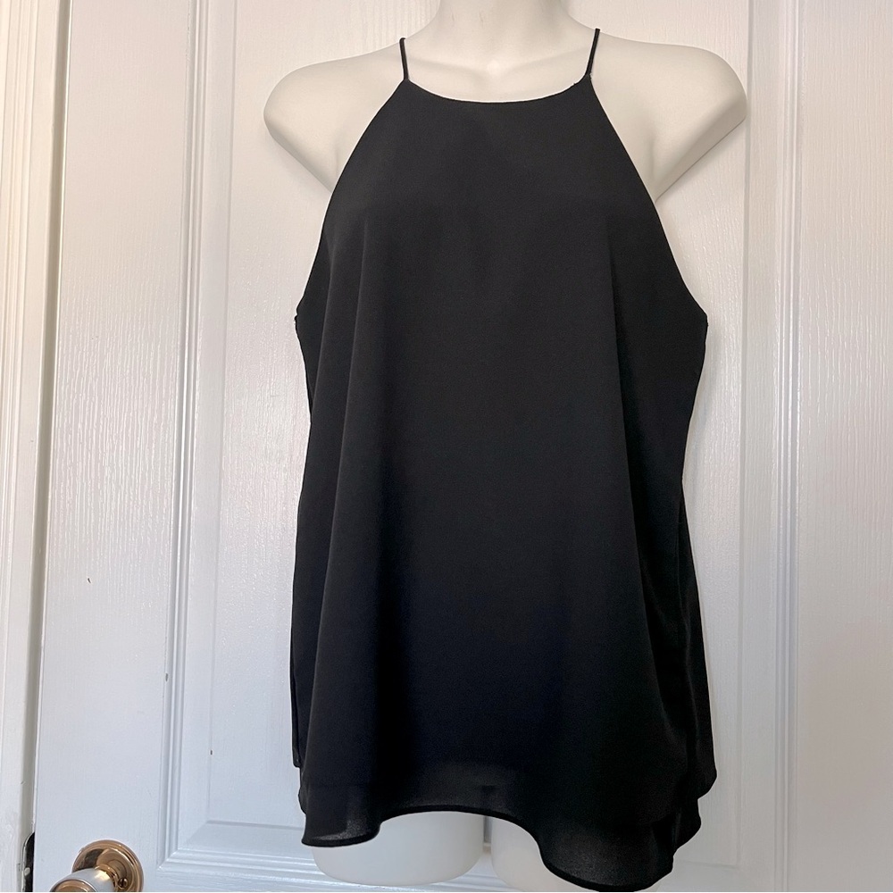 Paper Crane Top Halter Sleeveless Women Small